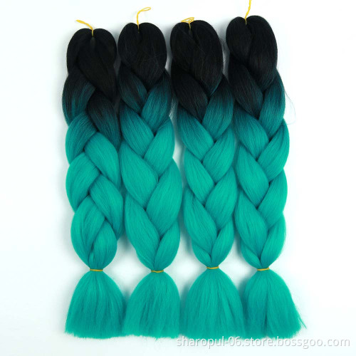 Jumbo braiding hair synthetic braided hair extension synthetic hair braids wholesale